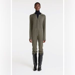 NAKED CASHMERE Aspen Jumpsuit, olive, size small/medium